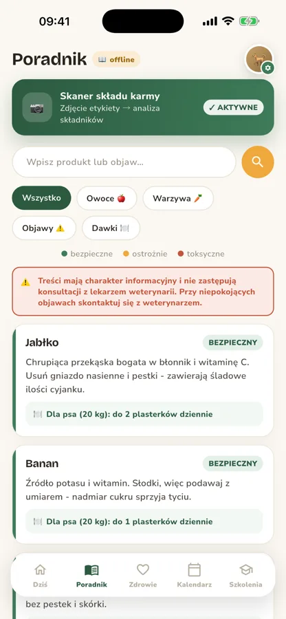 Poradnik ze skanerem składu karmy